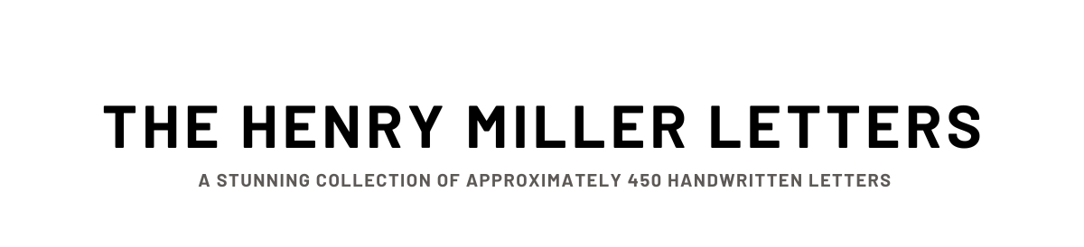 The Henry Miller Letters, December 14th